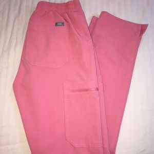 Pink breast cancer figs scrubs